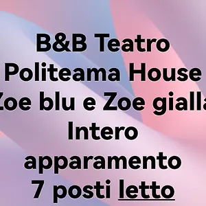  Appartamento Teatro Politeama House Zoe Blu E Gialla Intero